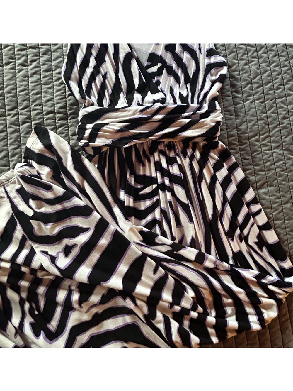 Jennifer Lopez zebra print maxi dress